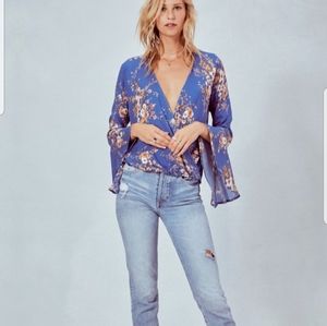 LOVESTITCH low cut wrap style top